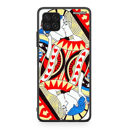 Samsung A22 4G Card Love θήκη από τη Smartfits με σχέδιο στο πίσω μέρος και μαύρο περίβλημα | Smartphone case with colorful back and black bezels by Smartfits