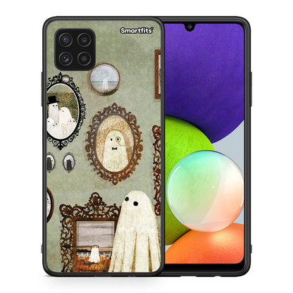 Θήκη Samsung A22 4G Halloween Ghost Season από τη Smartfits με σχέδιο στο πίσω μέρος και μαύρο περίβλημα | Samsung A22 4G Halloween Ghost Season case with colorful back and black bezels