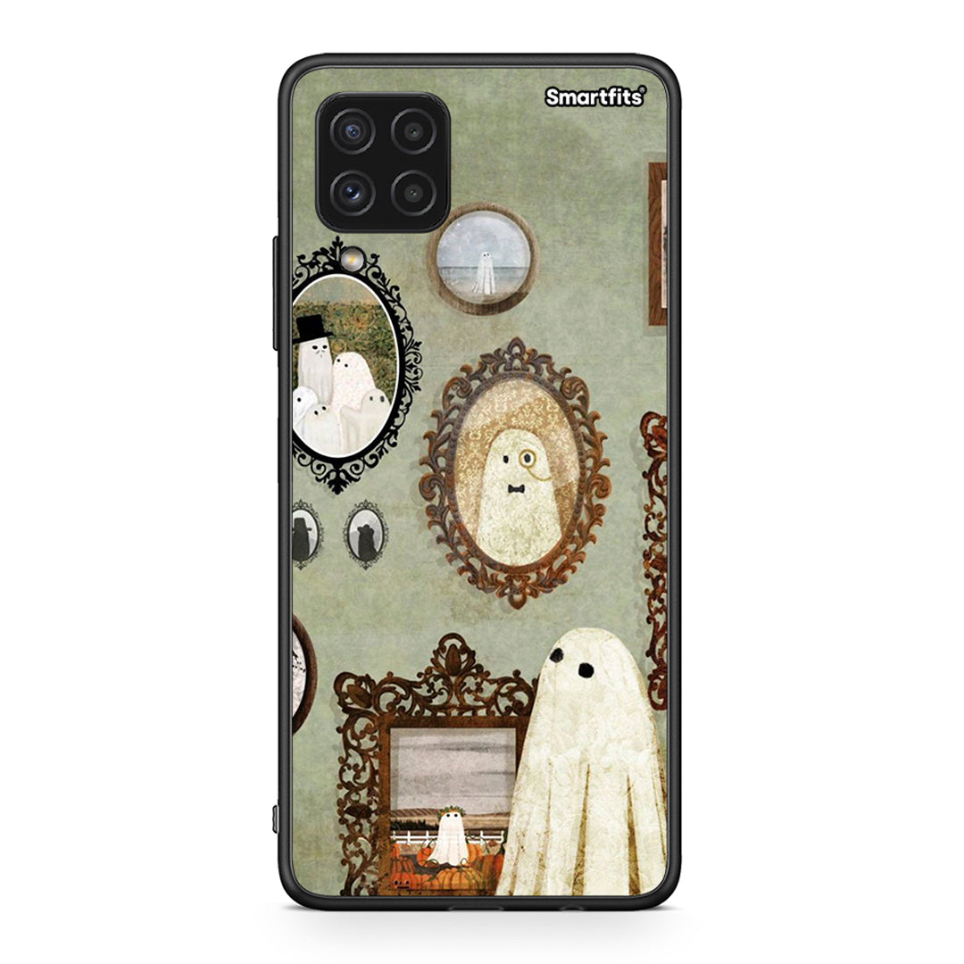 Samsung A22 4G Halloween Ghost Season Θήκη από τη Smartfits με σχέδιο στο πίσω μέρος και μαύρο περίβλημα | Smartphone case with colorful back and black bezels by Smartfits