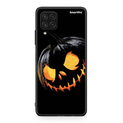 Samsung A22 4G Halloween Scary Pumpkin Θήκη από τη Smartfits με σχέδιο στο πίσω μέρος και μαύρο περίβλημα | Smartphone case with colorful back and black bezels by Smartfits