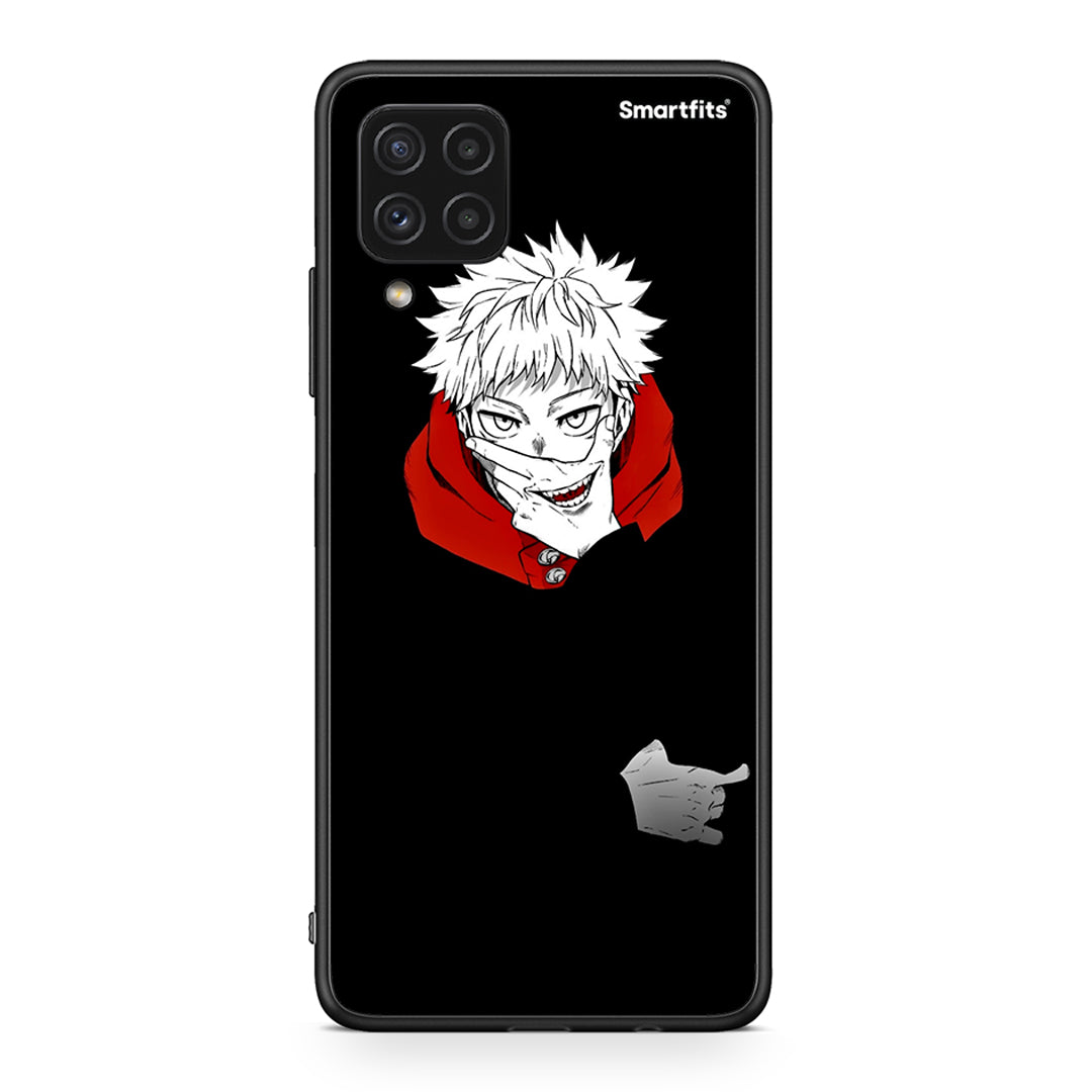 Samsung A22 4G Itadori Anime θήκη από τη Smartfits με σχέδιο στο πίσω μέρος και μαύρο περίβλημα | Smartphone case with colorful back and black bezels by Smartfits
