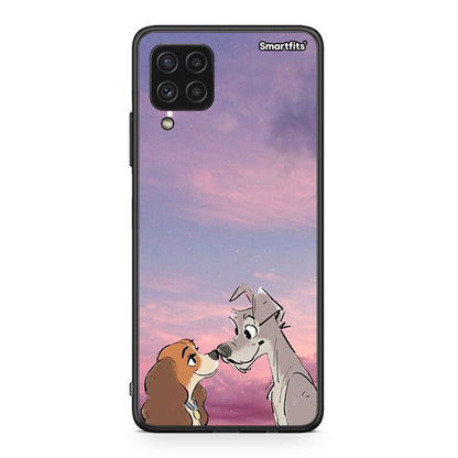 Samsung A22 4G Lady And Tramp θήκη από τη Smartfits με σχέδιο στο πίσω μέρος και μαύρο περίβλημα | Smartphone case with colorful back and black bezels by Smartfits