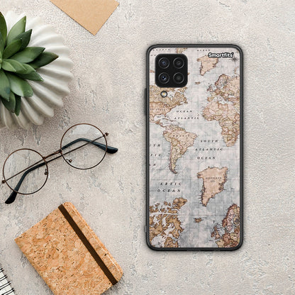 World Map - Samsung Galaxy A22 4G θήκη