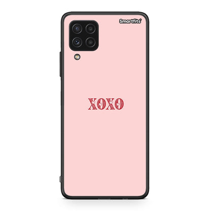 Samsung A22 4G XOXO Love θήκη από τη Smartfits με σχέδιο στο πίσω μέρος και μαύρο περίβλημα | Smartphone case with colorful back and black bezels by Smartfits