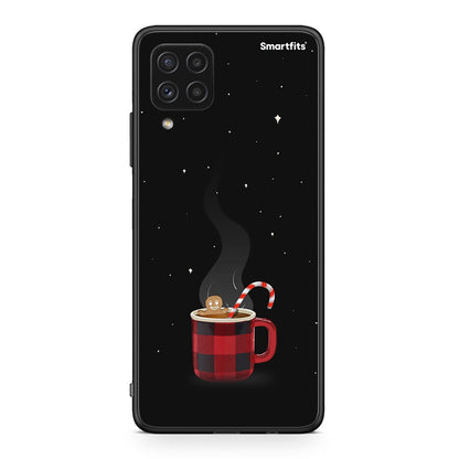 Samsung A22 4G Xmas Bathing θήκη από τη Smartfits με σχέδιο στο πίσω μέρος και μαύρο περίβλημα | Smartphone case with colorful back and black bezels by Smartfits