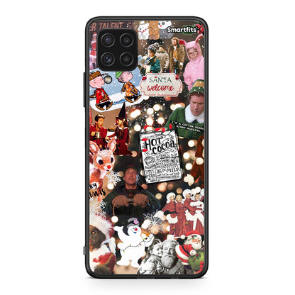 Samsung A22 4G Xmas Movies θήκη από τη Smartfits με σχέδιο στο πίσω μέρος και μαύρο περίβλημα | Smartphone case with colorful back and black bezels by Smartfits
