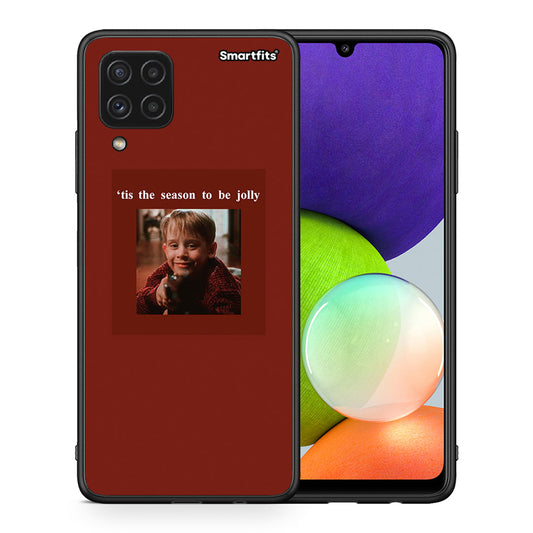 Θήκη Samsung A22 4G Xmas Ultimate Spirit από τη Smartfits με σχέδιο στο πίσω μέρος και μαύρο περίβλημα | Samsung A22 4G Xmas Ultimate Spirit case with colorful back and black bezels
