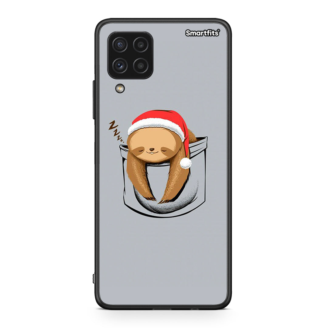 Samsung A22 4G Xmas Zzzz θήκη από τη Smartfits με σχέδιο στο πίσω μέρος και μαύρο περίβλημα | Smartphone case with colorful back and black bezels by Smartfits