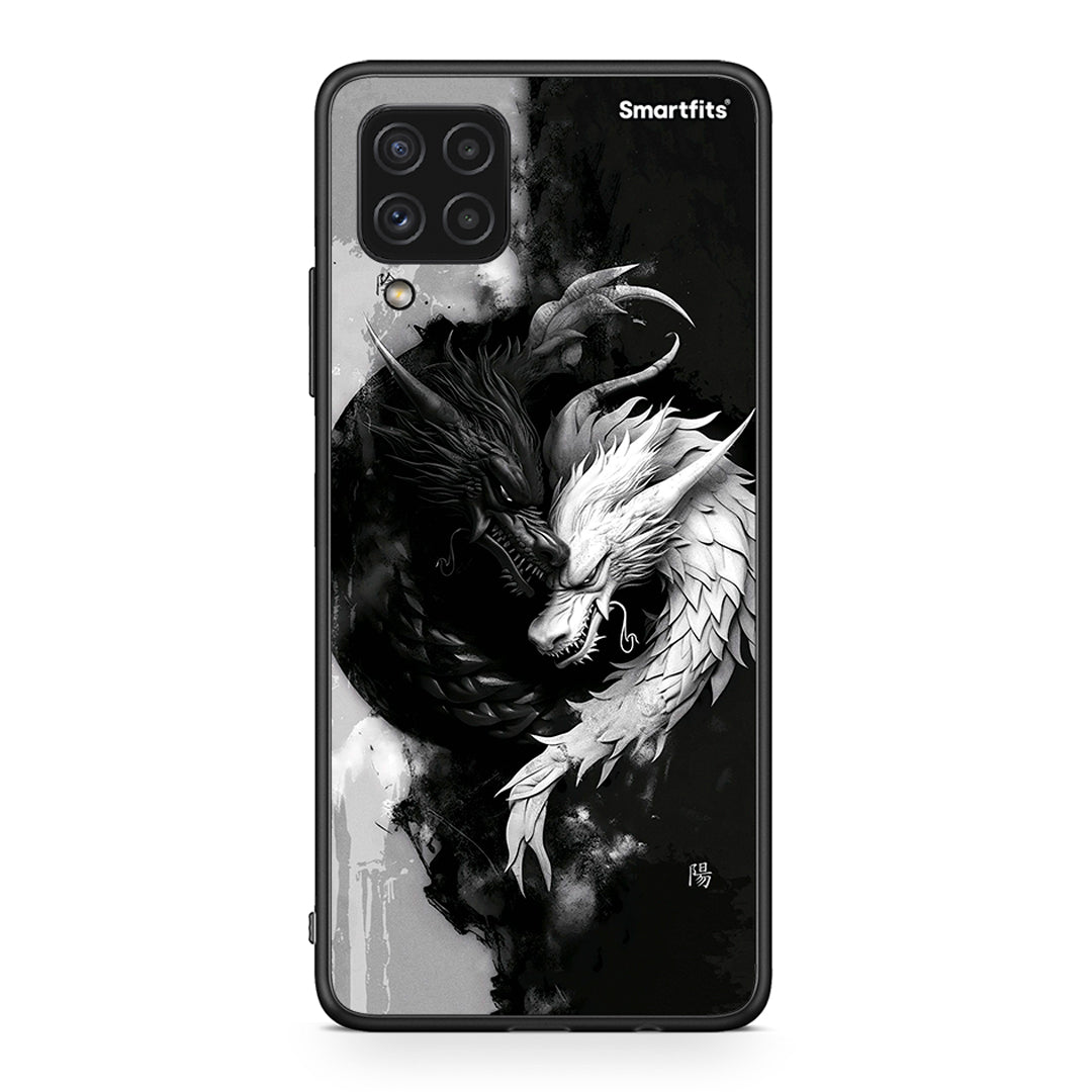 Samsung A22 4G Yin Yang Θήκη από τη Smartfits με σχέδιο στο πίσω μέρος και μαύρο περίβλημα | Smartphone case with colorful back and black bezels by Smartfits