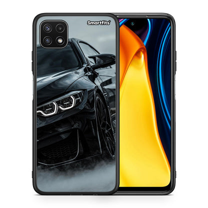 Θήκη Samsung A22 5G Black BMW από τη Smartfits με σχέδιο στο πίσω μέρος και μαύρο περίβλημα | Samsung A22 5G Black BMW case with colorful back and black bezels
