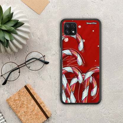 Candy Cane - Samsung Galaxy A22 5G θήκη