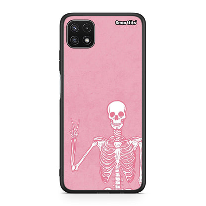 Samsung A22 5G Halloween Motivation Θήκη από τη Smartfits με σχέδιο στο πίσω μέρος και μαύρο περίβλημα | Smartphone case with colorful back and black bezels by Smartfits