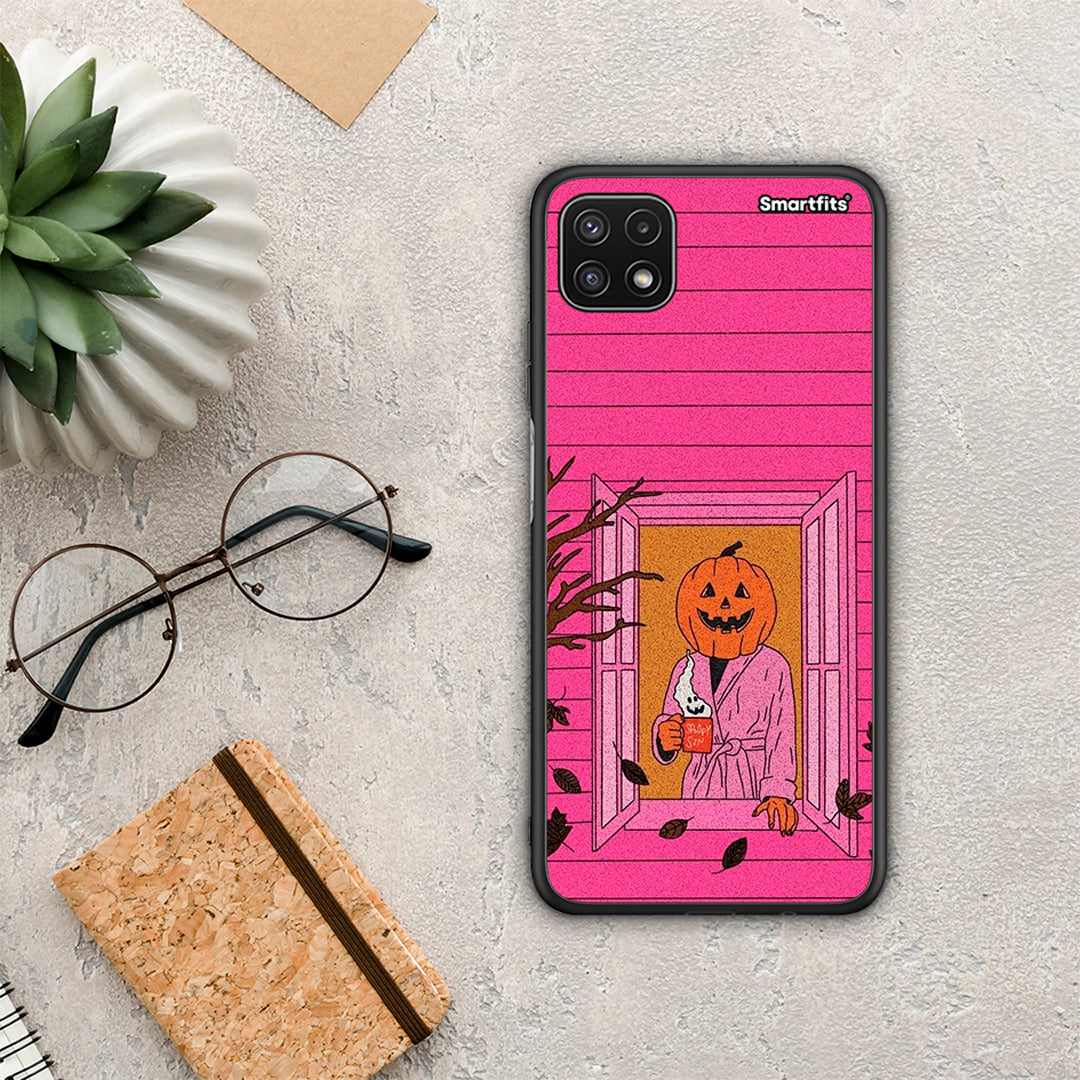 Halloween Pumpkin Lady - Samsung Galaxy A22 5G θήκη