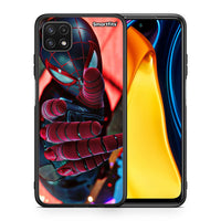 Thumbnail for Θήκη Samsung A22 5G Spider Hand από τη Smartfits με σχέδιο στο πίσω μέρος και μαύρο περίβλημα | Samsung A22 5G Spider Hand case with colorful back and black bezels