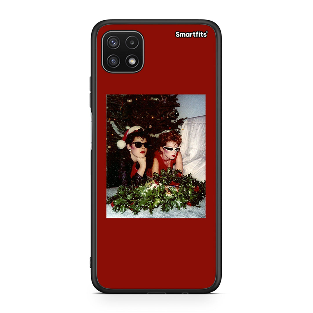 Samsung A22 5G Waiting For Xmas θήκη από τη Smartfits με σχέδιο στο πίσω μέρος και μαύρο περίβλημα | Smartphone case with colorful back and black bezels by Smartfits