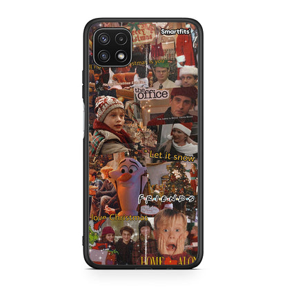 Samsung A22 5G Xmas Wishes θήκη από τη Smartfits με σχέδιο στο πίσω μέρος και μαύρο περίβλημα | Smartphone case with colorful back and black bezels by Smartfits