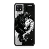Thumbnail for Samsung A22 5G Yin Yang Θήκη από τη Smartfits με σχέδιο στο πίσω μέρος και μαύρο περίβλημα | Smartphone case with colorful back and black bezels by Smartfits