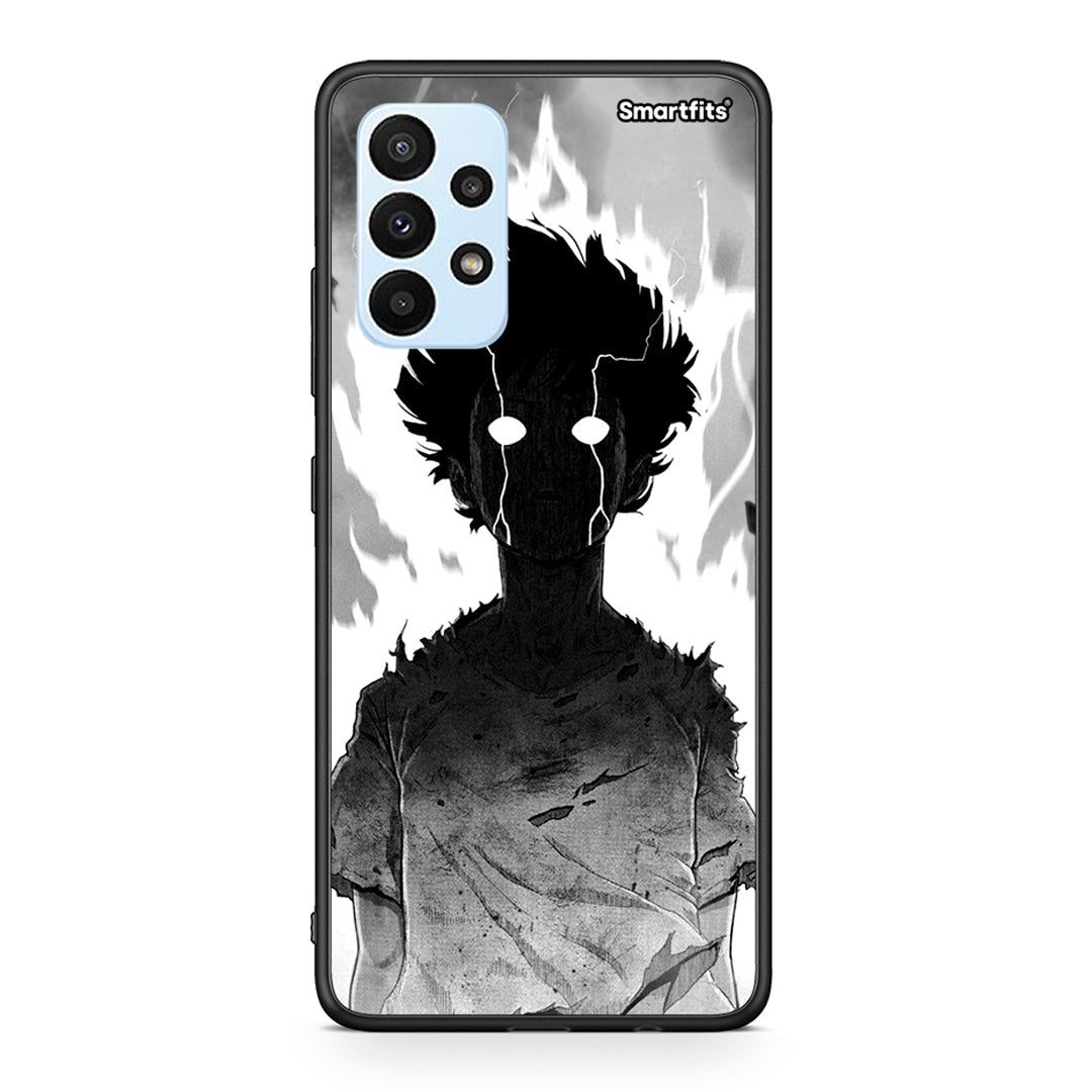 Samsung A23 Anime Boy Θήκη από τη Smartfits με σχέδιο στο πίσω μέρος και μαύρο περίβλημα | Smartphone case with colorful back and black bezels by Smartfits