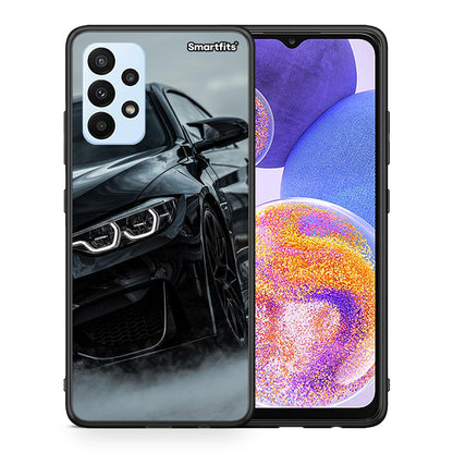 Θήκη Samsung A23 Black BMW από τη Smartfits με σχέδιο στο πίσω μέρος και μαύρο περίβλημα | Samsung A23 Black BMW case with colorful back and black bezels