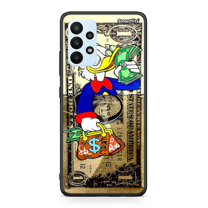 Samsung A23 Duck Money Θήκη από τη Smartfits με σχέδιο στο πίσω μέρος και μαύρο περίβλημα | Smartphone case with colorful back and black bezels by Smartfits