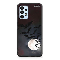 Thumbnail for Samsung A23 Halloween Bat Night Θήκη από τη Smartfits με σχέδιο στο πίσω μέρος και μαύρο περίβλημα | Smartphone case with colorful back and black bezels by Smartfits