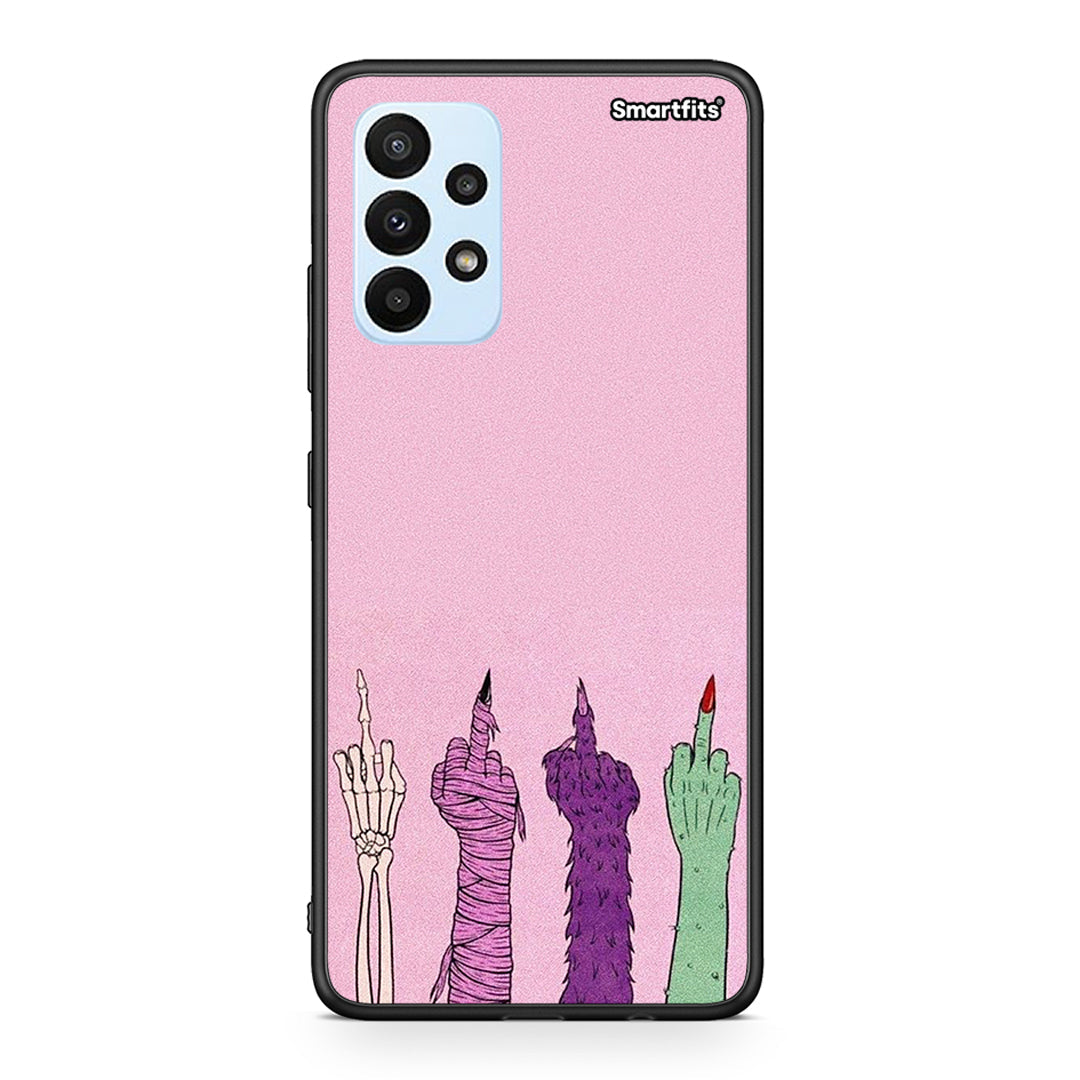 Samsung A23 Halloween Be A Lady Θήκη από τη Smartfits με σχέδιο στο πίσω μέρος και μαύρο περίβλημα | Smartphone case with colorful back and black bezels by Smartfits