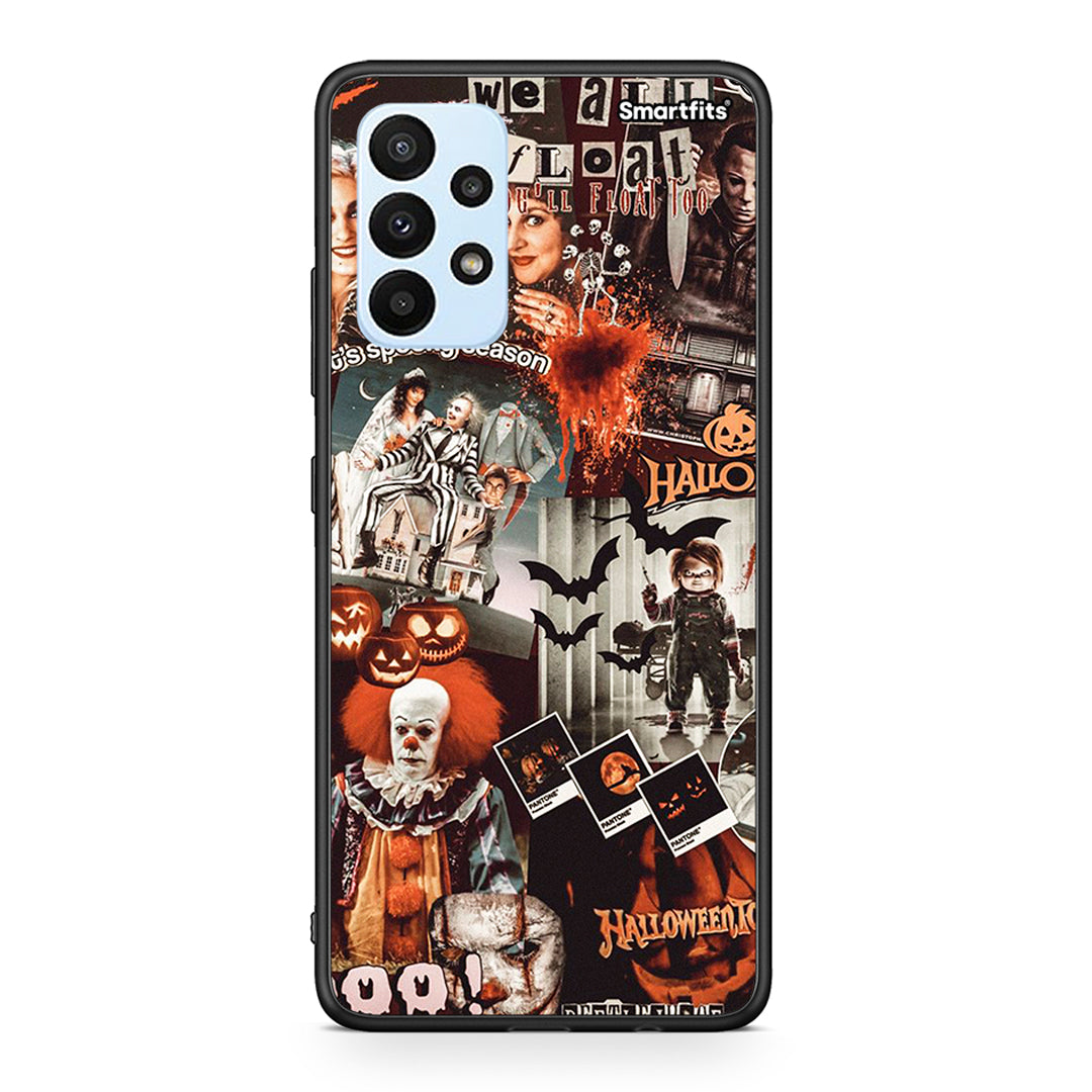 Samsung A23 Halloween Spooky Season Θήκη από τη Smartfits με σχέδιο στο πίσω μέρος και μαύρο περίβλημα | Smartphone case with colorful back and black bezels by Smartfits