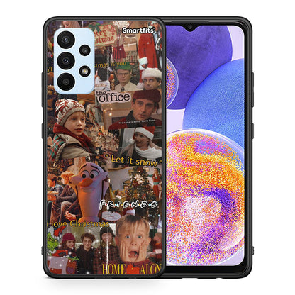 Θήκη Samsung A23 Xmas Wishes από τη Smartfits με σχέδιο στο πίσω μέρος και μαύρο περίβλημα | Samsung A23 Xmas Wishes case with colorful back and black bezels
