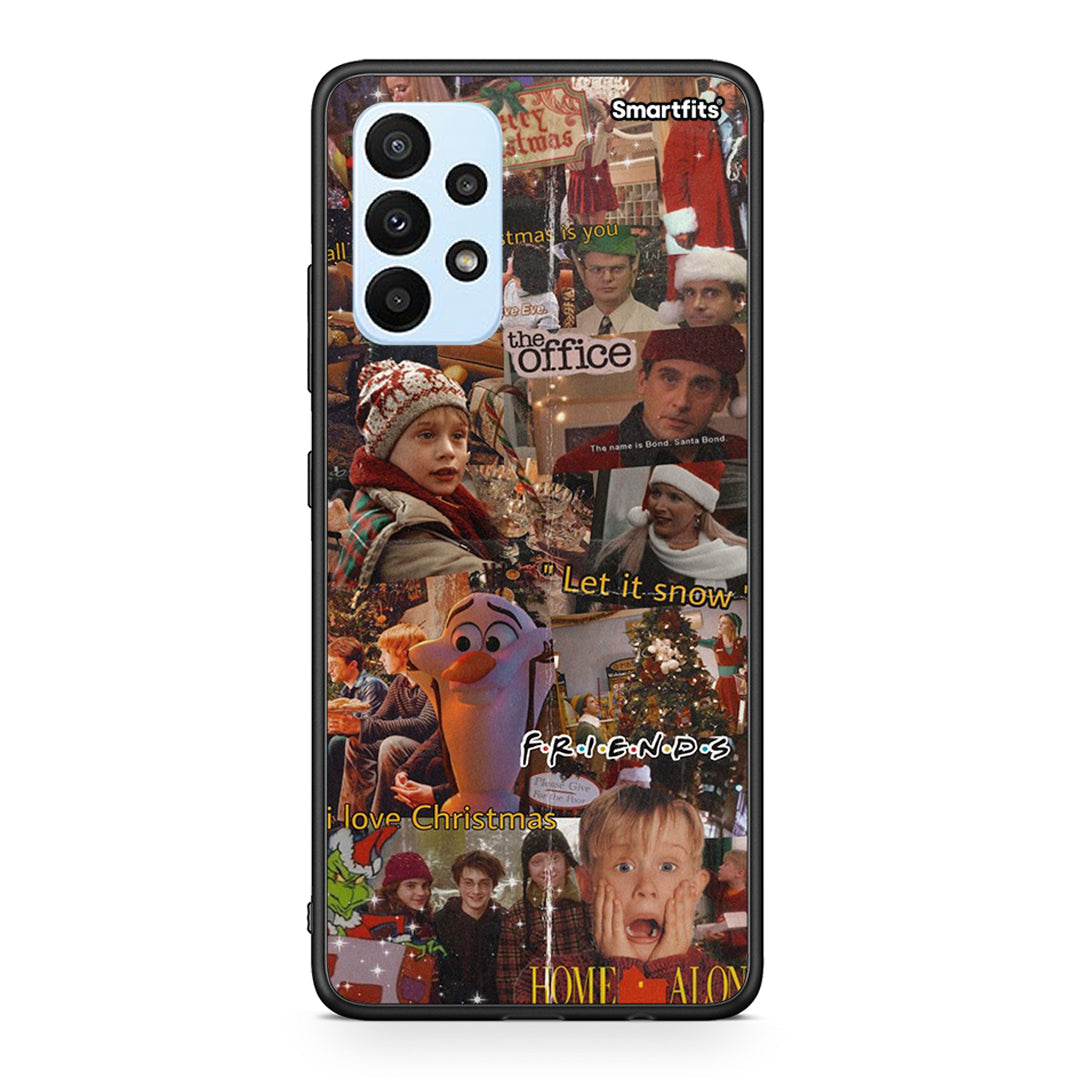 Samsung A23 Xmas Wishes θήκη από τη Smartfits με σχέδιο στο πίσω μέρος και μαύρο περίβλημα | Smartphone case with colorful back and black bezels by Smartfits