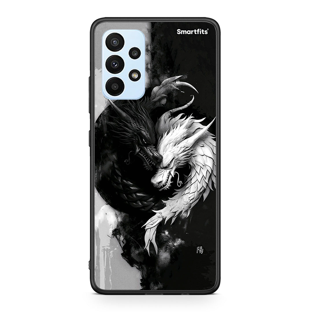 Samsung A23 Yin Yang Θήκη από τη Smartfits με σχέδιο στο πίσω μέρος και μαύρο περίβλημα | Smartphone case with colorful back and black bezels by Smartfits