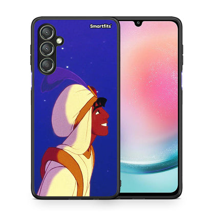Θήκη Samsung Galaxy A24 4G Alladin And Jasmine Love 1 από τη Smartfits με σχέδιο στο πίσω μέρος και μαύρο περίβλημα | Samsung Galaxy A24 4G Alladin And Jasmine Love 1 Case with Colorful Back and Black Bezels