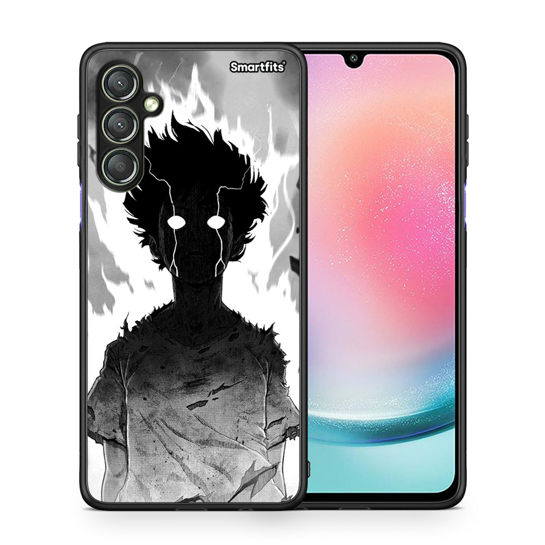 Θήκη Samsung Galaxy A24 4G Anime Boy από τη Smartfits με σχέδιο στο πίσω μέρος και μαύρο περίβλημα | Samsung Galaxy A24 4G Anime Boy Case with Colorful Back and Black Bezels