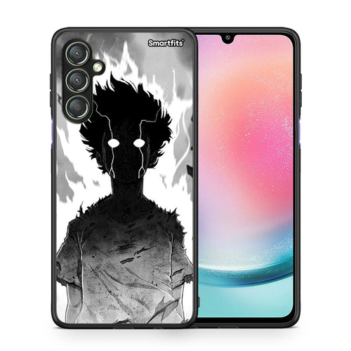 Θήκη Samsung Galaxy A24 4G Anime Boy από τη Smartfits με σχέδιο στο πίσω μέρος και μαύρο περίβλημα | Samsung Galaxy A24 4G Anime Boy Case with Colorful Back and Black Bezels