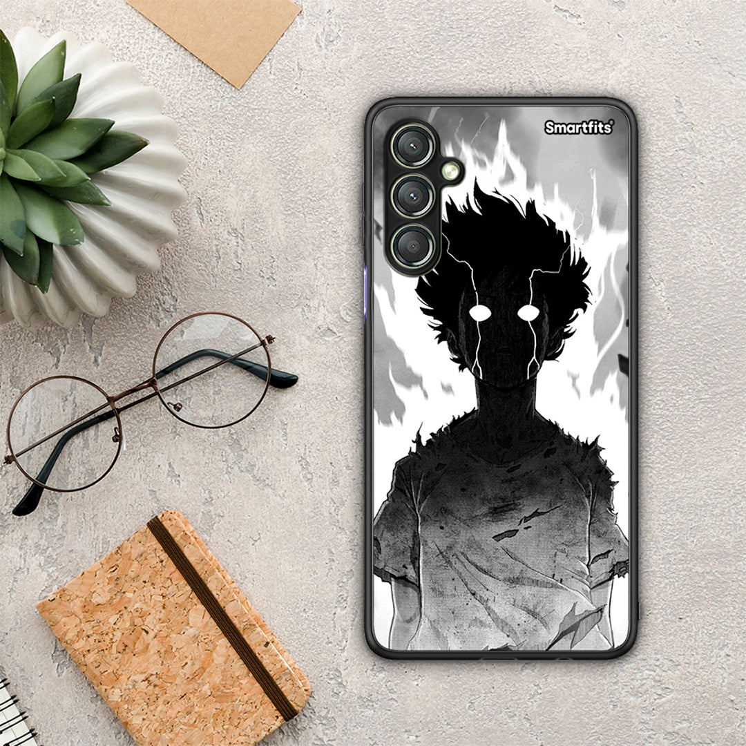 Θήκη Samsung Galaxy A24 4G Anime Boy από τη Smartfits με σχέδιο στο πίσω μέρος και μαύρο περίβλημα | Samsung Galaxy A24 4G Anime Boy Case with Colorful Back and Black Bezels