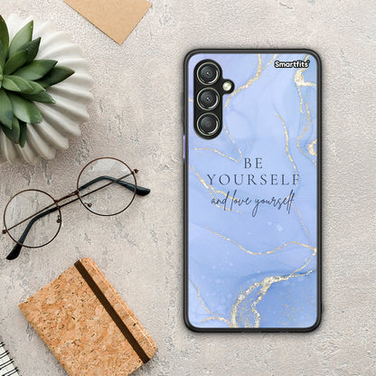 Θήκη Samsung Galaxy A24 4G Be Yourself από τη Smartfits με σχέδιο στο πίσω μέρος και μαύρο περίβλημα | Samsung Galaxy A24 4G Be Yourself Case with Colorful Back and Black Bezels