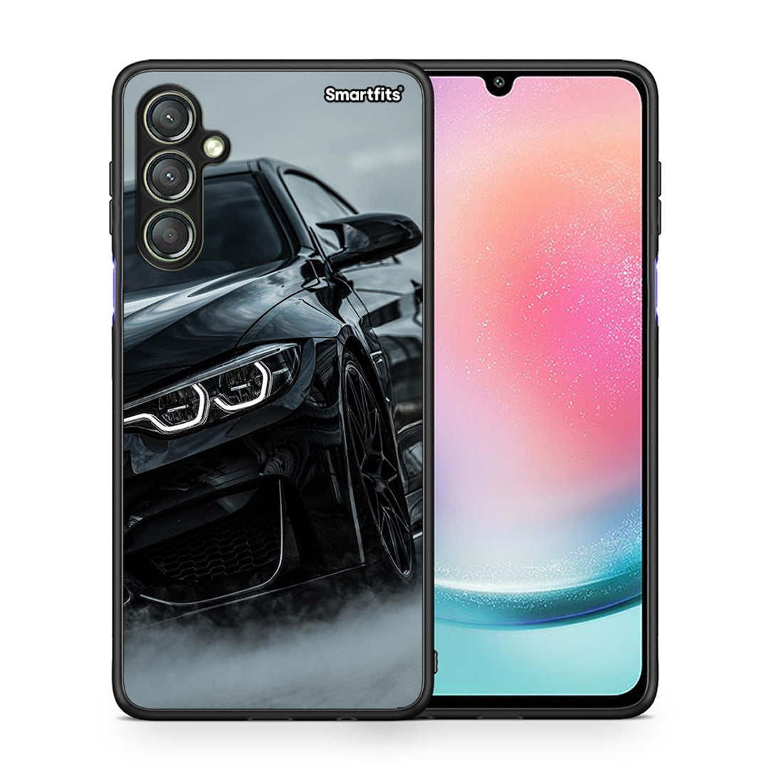 Θήκη Samsung Galaxy A24 4G Black BMW από τη Smartfits με σχέδιο στο πίσω μέρος και μαύρο περίβλημα | Samsung Galaxy A24 4G Black BMW Case with Colorful Back and Black Bezels