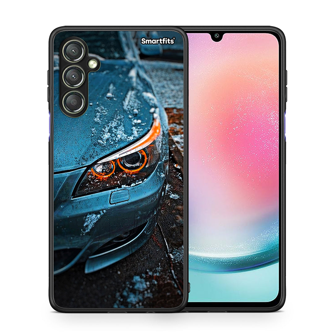 Θήκη Samsung Galaxy A24 4G Bmw E60 από τη Smartfits με σχέδιο στο πίσω μέρος και μαύρο περίβλημα | Samsung Galaxy A24 4G Bmw E60 Case with Colorful Back and Black Bezels