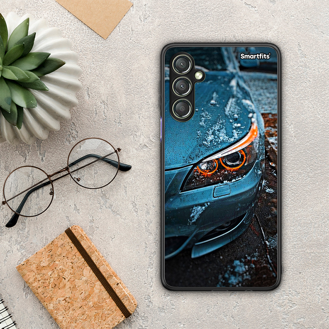 Θήκη Samsung Galaxy A24 4G Bmw E60 από τη Smartfits με σχέδιο στο πίσω μέρος και μαύρο περίβλημα | Samsung Galaxy A24 4G Bmw E60 Case with Colorful Back and Black Bezels