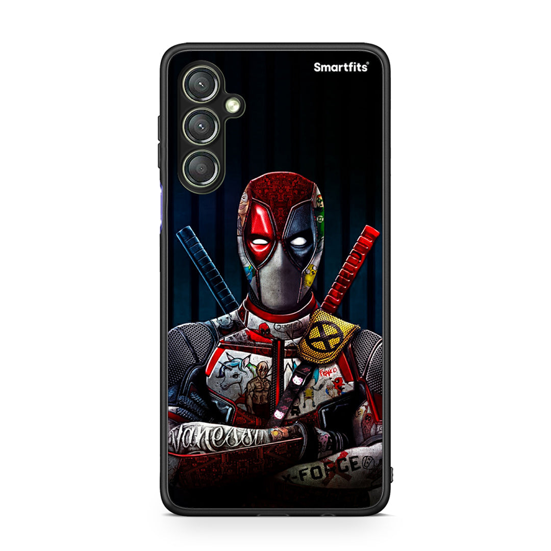Θήκη Samsung Galaxy A24 4G Funny Guy από τη Smartfits με σχέδιο στο πίσω μέρος και μαύρο περίβλημα | Samsung Galaxy A24 4G Funny Guy Case with Colorful Back and Black Bezels
