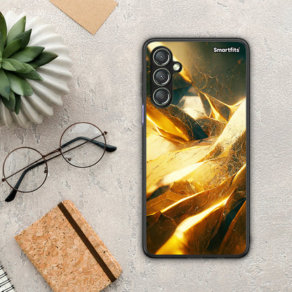 Θήκη Samsung Galaxy A24 4G Real Gold από τη Smartfits με σχέδιο στο πίσω μέρος και μαύρο περίβλημα | Samsung Galaxy A24 4G Real Gold Case with Colorful Back and Black Bezels