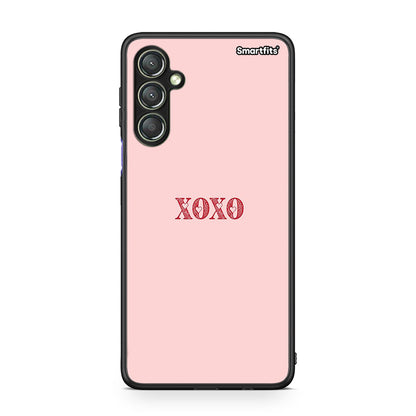 Θήκη Samsung Galaxy A24 4G XOXO Love από τη Smartfits με σχέδιο στο πίσω μέρος και μαύρο περίβλημα | Samsung Galaxy A24 4G XOXO Love Case with Colorful Back and Black Bezels