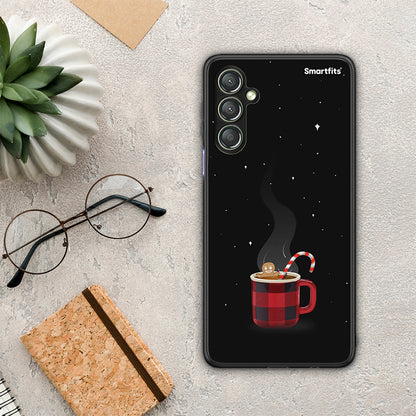 Θήκη Samsung Galaxy A24 4G Xmas Bathing από τη Smartfits με σχέδιο στο πίσω μέρος και μαύρο περίβλημα | Samsung Galaxy A24 4G Xmas Bathing Case with Colorful Back and Black Bezels