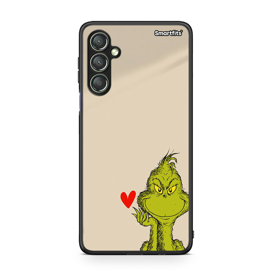 Θήκη Samsung Galaxy A24 4G Xmas Grinch από τη Smartfits με σχέδιο στο πίσω μέρος και μαύρο περίβλημα | Samsung Galaxy A24 4G Xmas Grinch Case with Colorful Back and Black Bezels