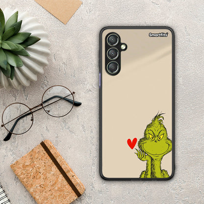 Θήκη Samsung Galaxy A24 4G Xmas Grinch από τη Smartfits με σχέδιο στο πίσω μέρος και μαύρο περίβλημα | Samsung Galaxy A24 4G Xmas Grinch Case with Colorful Back and Black Bezels