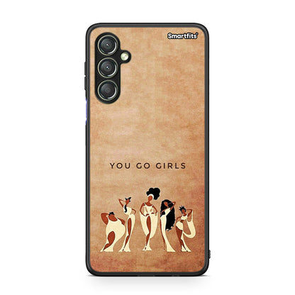 Θήκη Samsung Galaxy A24 4G You Go Girl από τη Smartfits με σχέδιο στο πίσω μέρος και μαύρο περίβλημα | Samsung Galaxy A24 4G You Go Girl Case with Colorful Back and Black Bezels