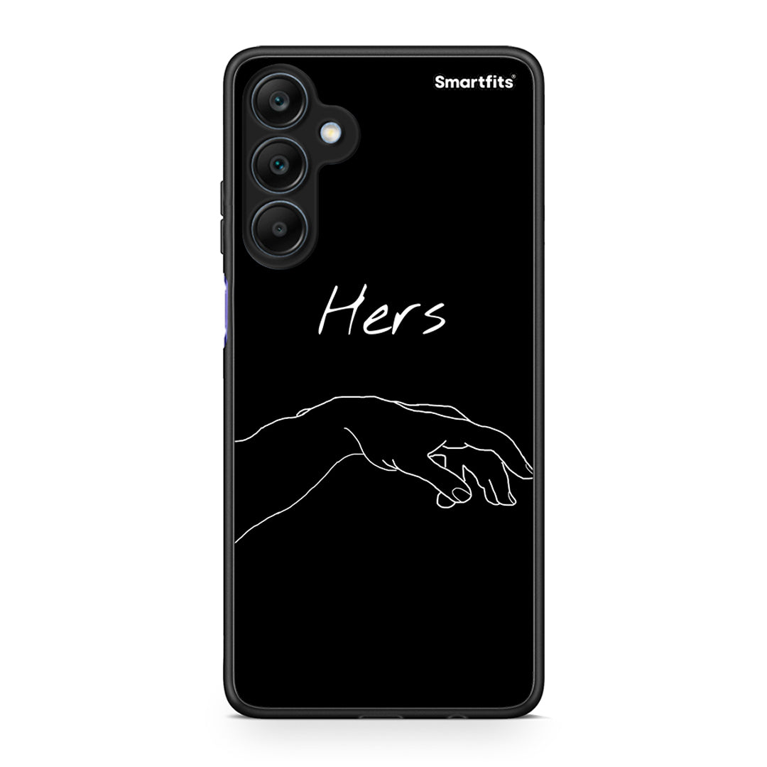 Samsung Galaxy A25 5G Aeshetic Love 1 Θήκη Αγίου Βαλεντίνου από τη Smartfits με σχέδιο στο πίσω μέρος και μαύρο περίβλημα | Smartphone case with colorful back and black bezels by Smartfits