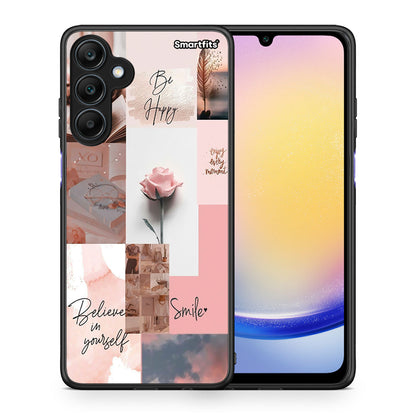 Θήκη Samsung Galaxy A25 5G Aesthetic Collage από τη Smartfits με σχέδιο στο πίσω μέρος και μαύρο περίβλημα | Samsung Galaxy A25 5G Aesthetic Collage case with colorful back and black bezels