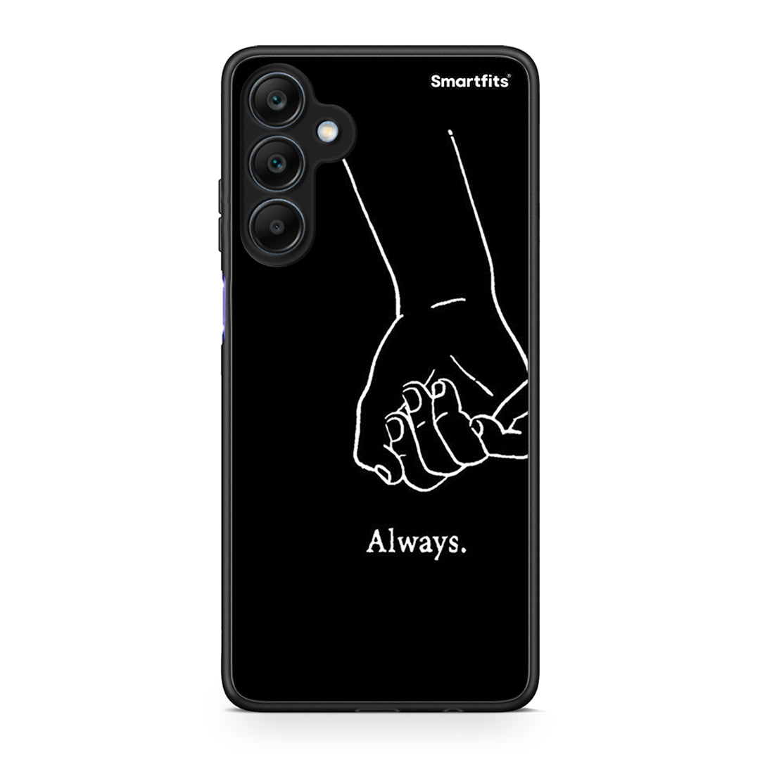 Samsung Galaxy A25 5G Always & Forever 1 Θήκη Αγίου Βαλεντίνου από τη Smartfits με σχέδιο στο πίσω μέρος και μαύρο περίβλημα | Smartphone case with colorful back and black bezels by Smartfits