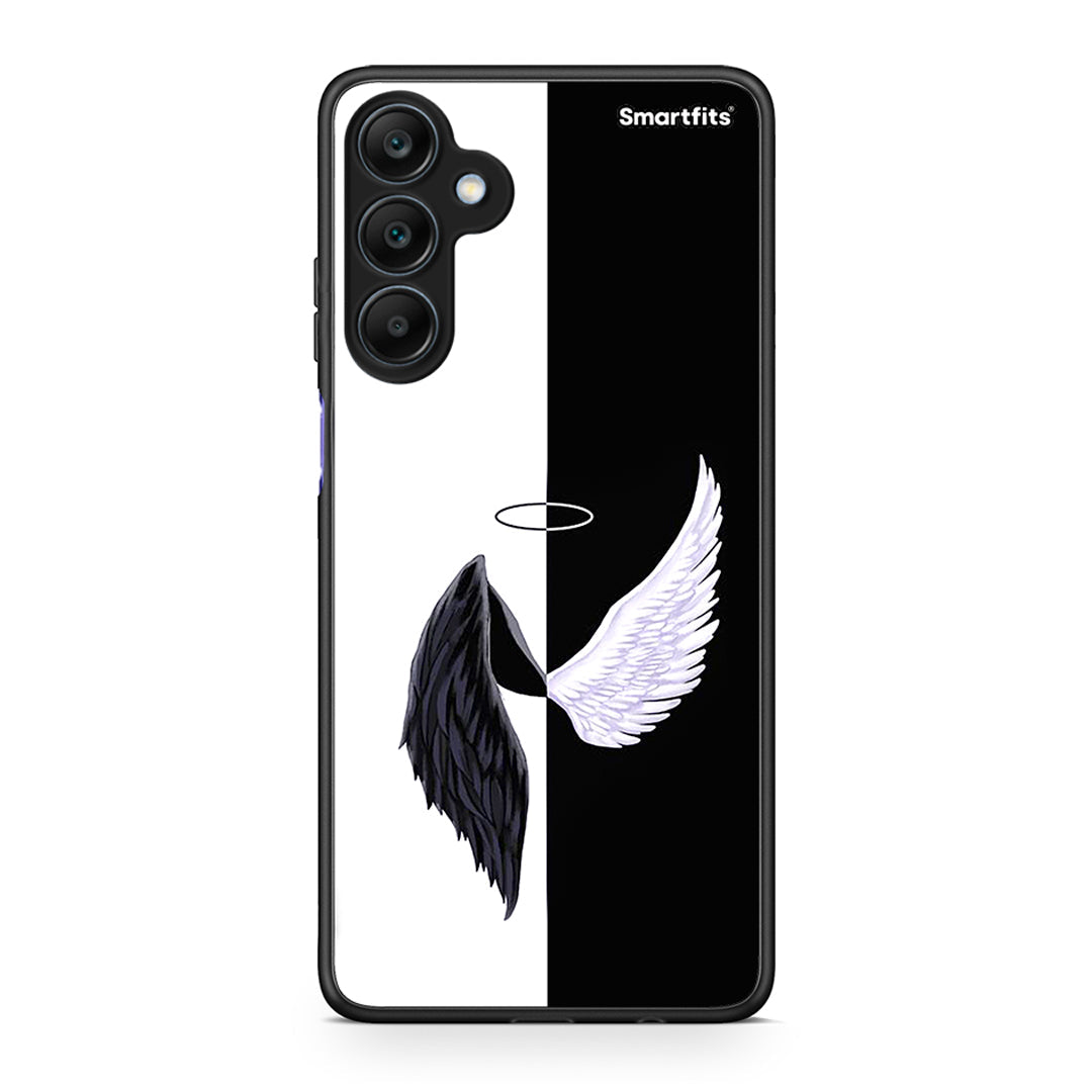 Samsung Galaxy A25 5G Angels Demons θήκη από τη Smartfits με σχέδιο στο πίσω μέρος και μαύρο περίβλημα | Smartphone case with colorful back and black bezels by Smartfits