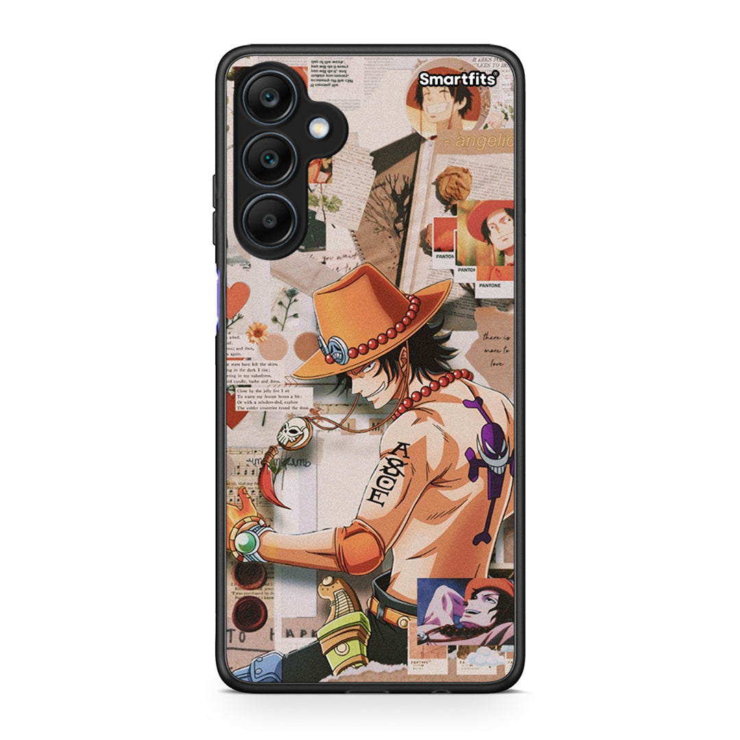 Samsung Galaxy A25 5G Anime Collage θήκη από τη Smartfits με σχέδιο στο πίσω μέρος και μαύρο περίβλημα | Smartphone case with colorful back and black bezels by Smartfits